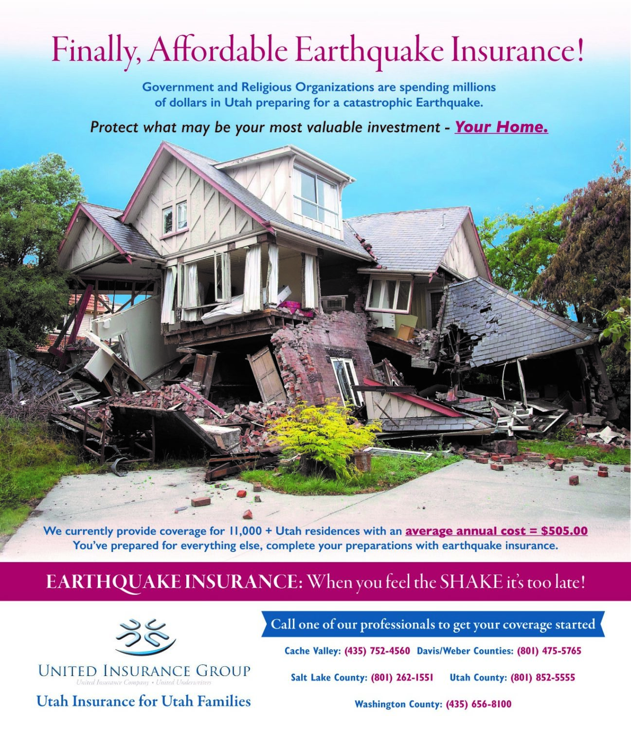 How Much is Earthquake Insurance in Utah? Anderson Insurance Group