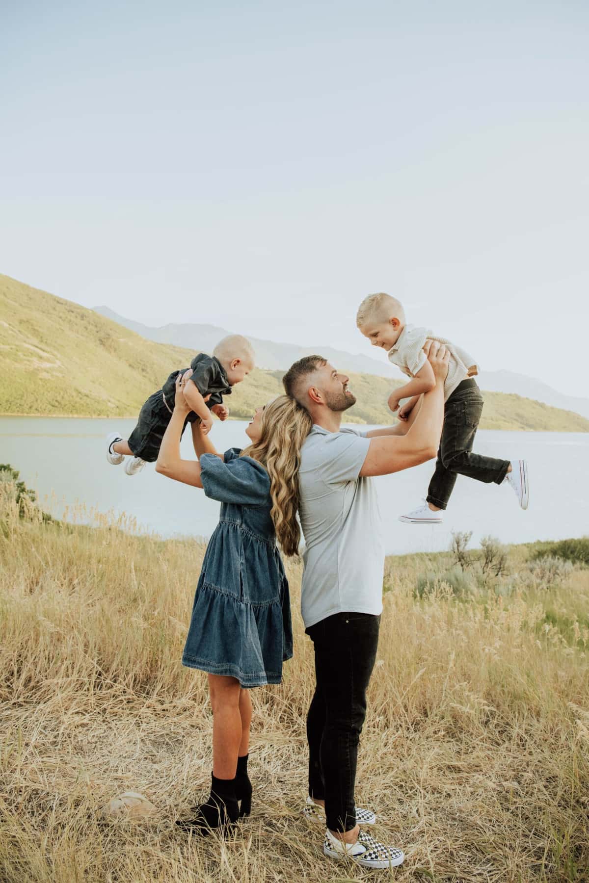 A happy Utah family protected by life insurance